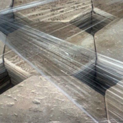 Reclaimed French Octagonal Cabochon flooring