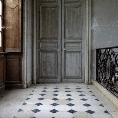 Reclaimed French Octagonal Cabochon flooring