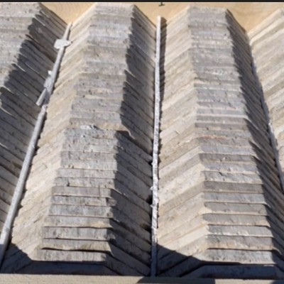 Antique Reclaimed Limestone octagonal flooring in Cabochon