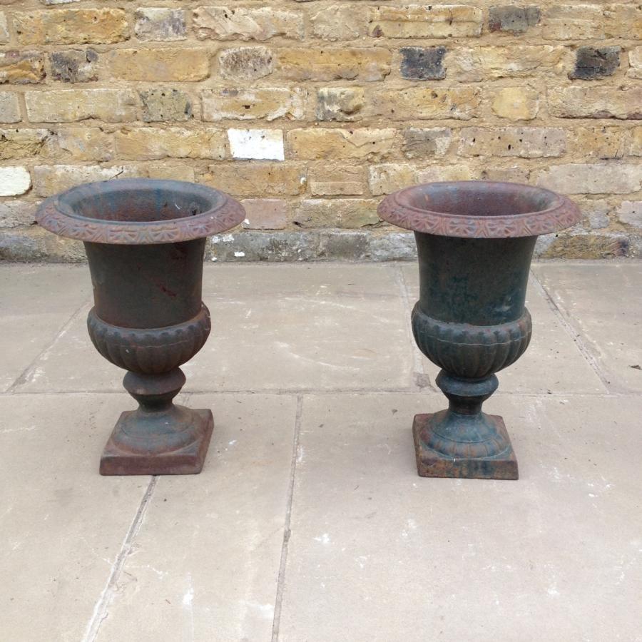 Pair of Reclaimed Iron Planters