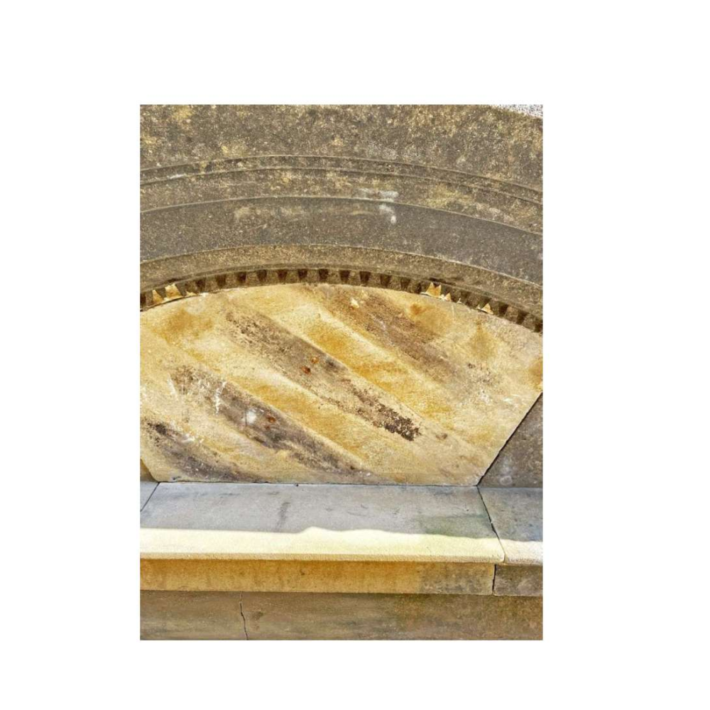 Antique & Reclaimed listings Limestone Arched Pediment with Plinth