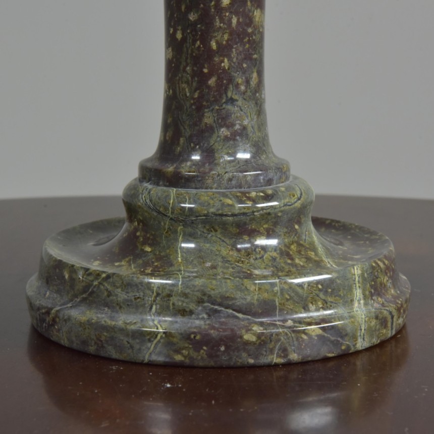 Antique Reclaimed Cigar Column Cornish Serpentine Lamp SalvoWEB UK antique-reclaimed-cigar-column-cornish-serpentine-lamp-salvoweb-uk