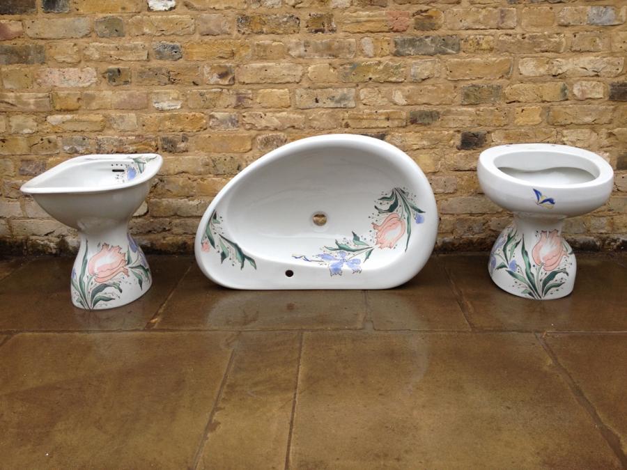 A Stunning Reclaimed Lavenite Bathroom Set