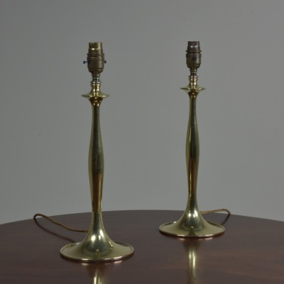Trumpet Based Brass Pair Lamps