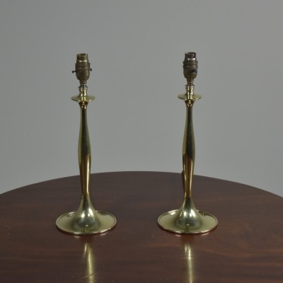 Trumpet Based Brass Pair Lamps