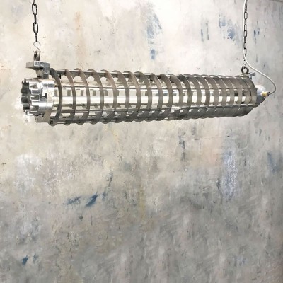 Industrial Caged Striplight - 4ft Aluminium
