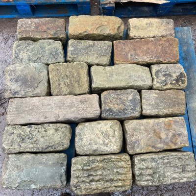 Reclaimed Derbyshire Facing Stone - Dressed & Backed Off - Ready for Use 