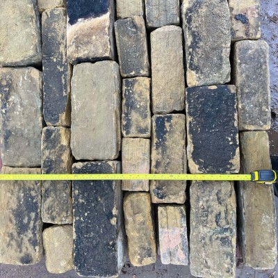 Reclaimed Facing Yorkshire Building Stone - 6” Backed Off