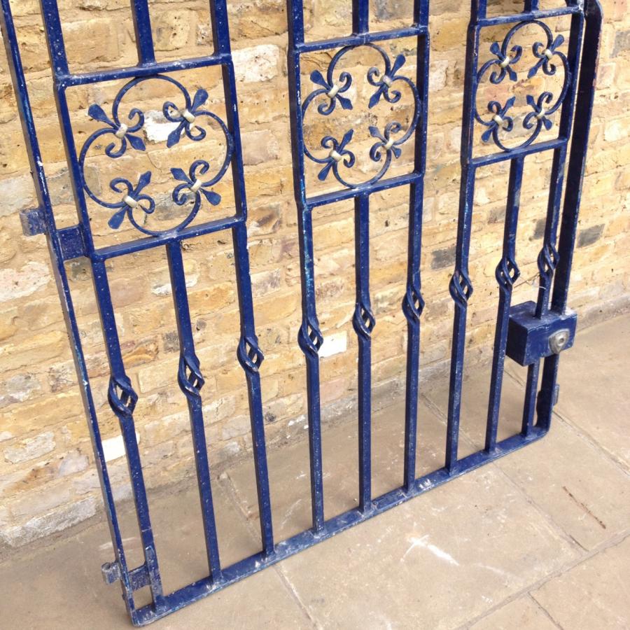 Reclaimed Blue Iron Gate V&V Reclamation