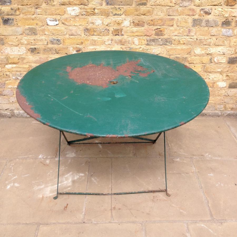 Reclaimed Green Garden Table