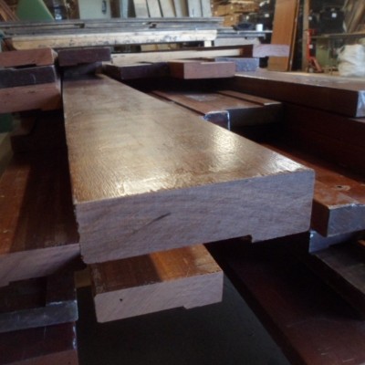 Sapele mahogany planks