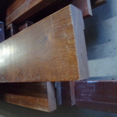 Sapele mahogany planks
