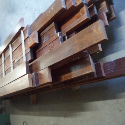 Sapele mahogany planks