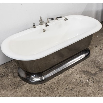 Reclaimed American Art Deco Style Polished Double-Ended Bath