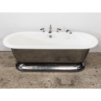 Reclaimed American Art Deco Style Polished Double-Ended Bath