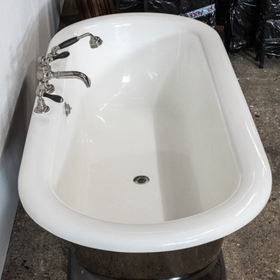Reclaimed American Art Deco Style Polished Double-Ended Bath