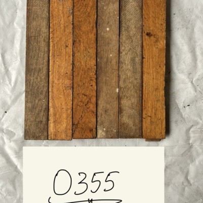 O355 — Reclaimed Oak Parquet Flooring (35 x 5 cm)