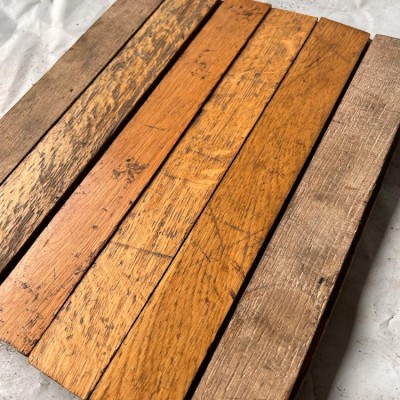 Now £50/m2: O3545. Reclaimed OAK Parquet Flooring - 35 x 4,5 CM