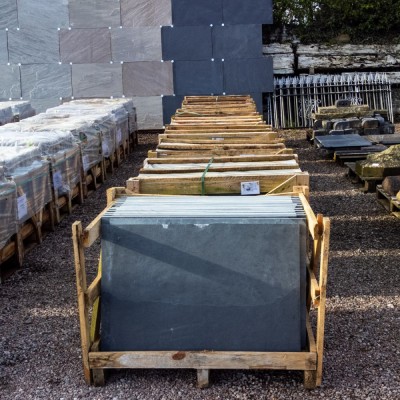 Black Riven Slate Paving - by the crate