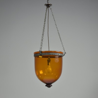 Val St Lambert Glass Lantern