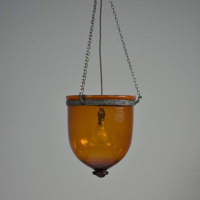 Val St Lambert Glass Lantern