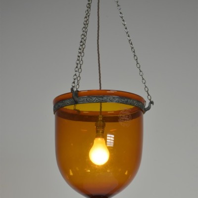 Val St Lambert Glass Lantern
