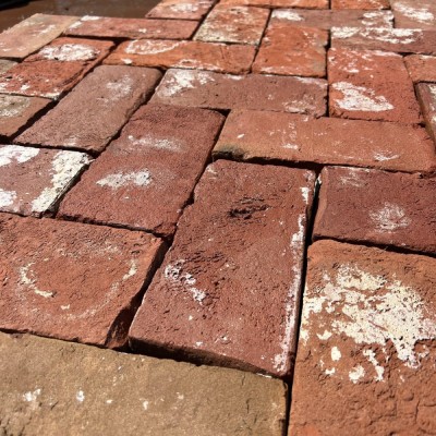 Reclaimed Victorian Handmade Clay Paving Brick Paver 