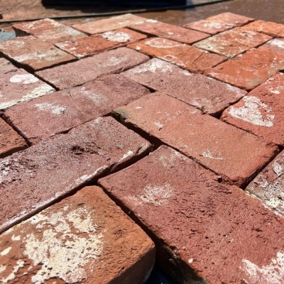 Reclaimed Victorian Handmade Clay Paving Brick Paver 