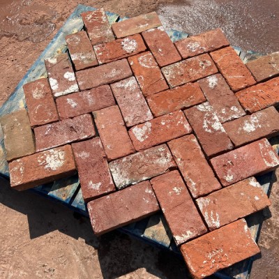 Reclaimed Victorian Handmade Clay Paving Brick Paver 