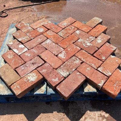 Reclaimed Victorian Handmade Clay Paving Brick Paver 