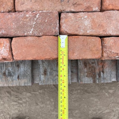 Reclaimed 2 3/8" Antique Handmade Brick 