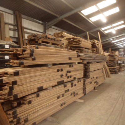 Reclaimed solid Oak strip flooring