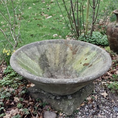 Vintage Stone Conical Shaped Planter - Very Large - 36” diameter 