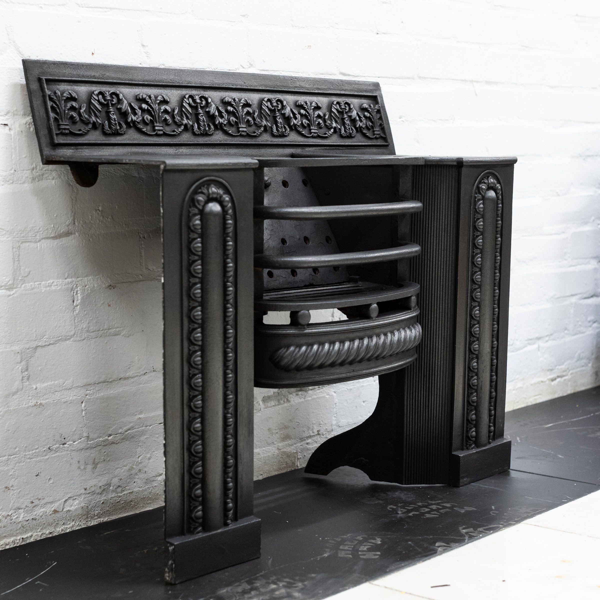 Antique Georgian Cast Iron Hob Grate | Reclaimed Materials