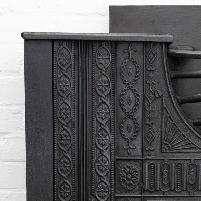 Antique Large Georgian Cast Iron Hob Grate
