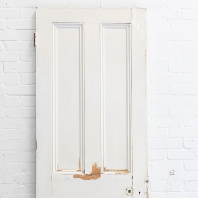 Antique Reclaimed Victorian 4 Panel Door - 211.5cm x 75.5cm