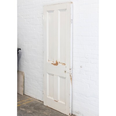 Antique Reclaimed Victorian 4 Panel Door - 211.5cm x 75.5cm