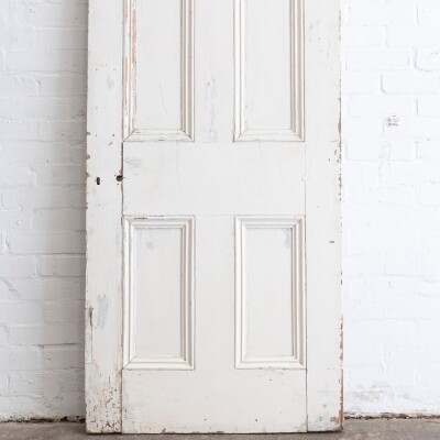 Antique Reclaimed Victorian 4 Panel Door - 199.5cm x 81cm