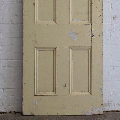 Antique Reclaimed Victorian 4 Panel Door - 199.5cm x 81cm