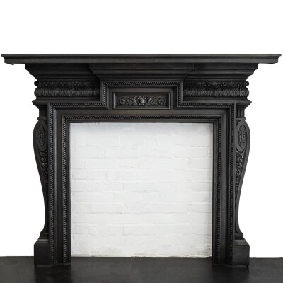 Antique Cast Iron Fireplace Surround