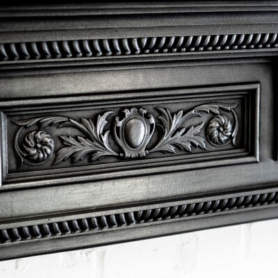Antique Cast Iron Fireplace Surround