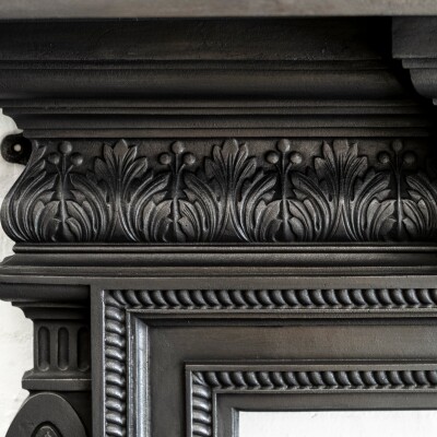 Antique Cast Iron Fireplace Surround