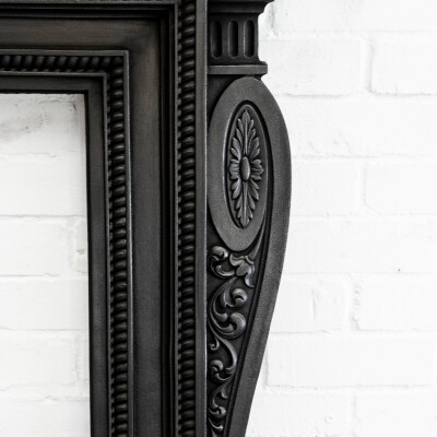 Antique Cast Iron Fireplace Surround