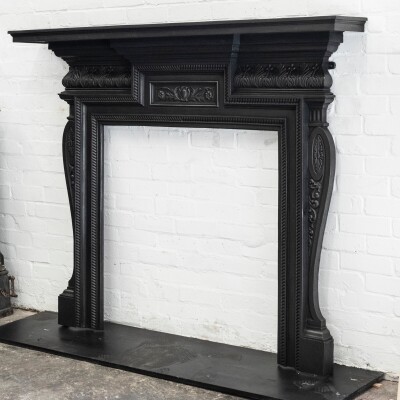 Antique Cast Iron Fireplace Surround