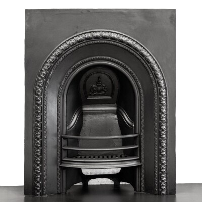 Antique Cast Iron Arched Fireplace Insert