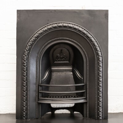 Antique Cast Iron Arched Fireplace Insert