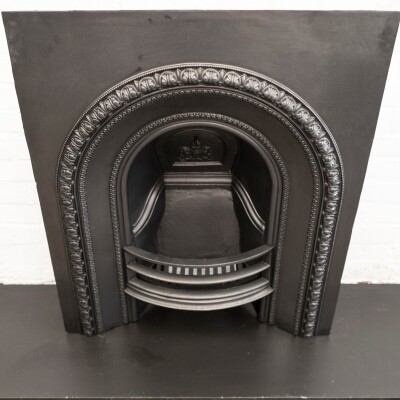 Antique Cast Iron Arched Fireplace Insert