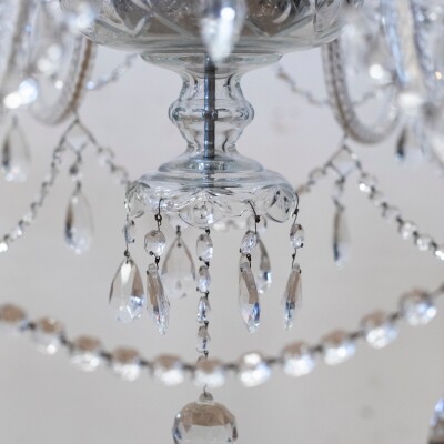 Large Reclaimed Crystal Chandelier | 12 Arm
