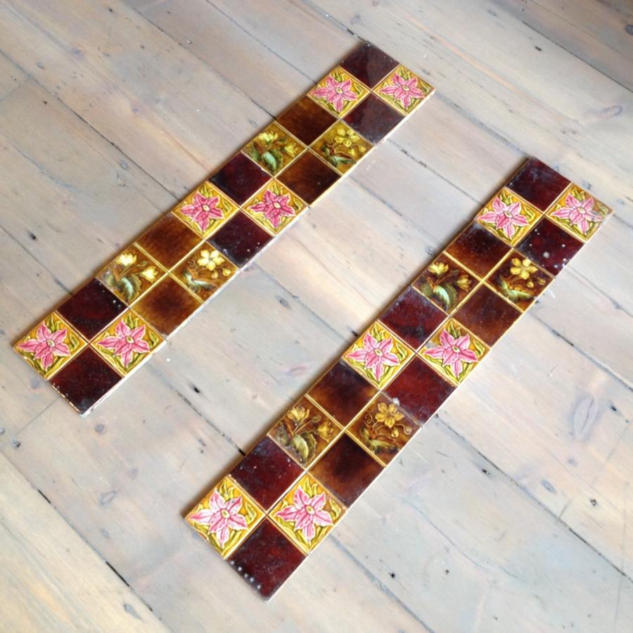 For Sale Antique Fireplace Tiles Salvoweb Uk