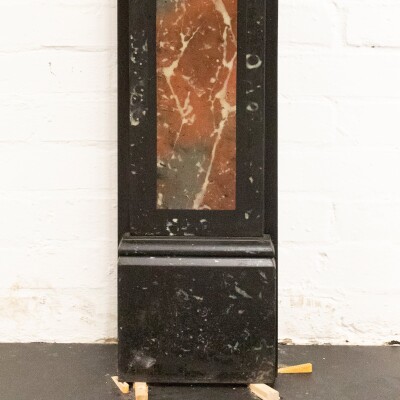 Antique Victorian "Marbelised" Slate Fireplace Surround With Roudels
